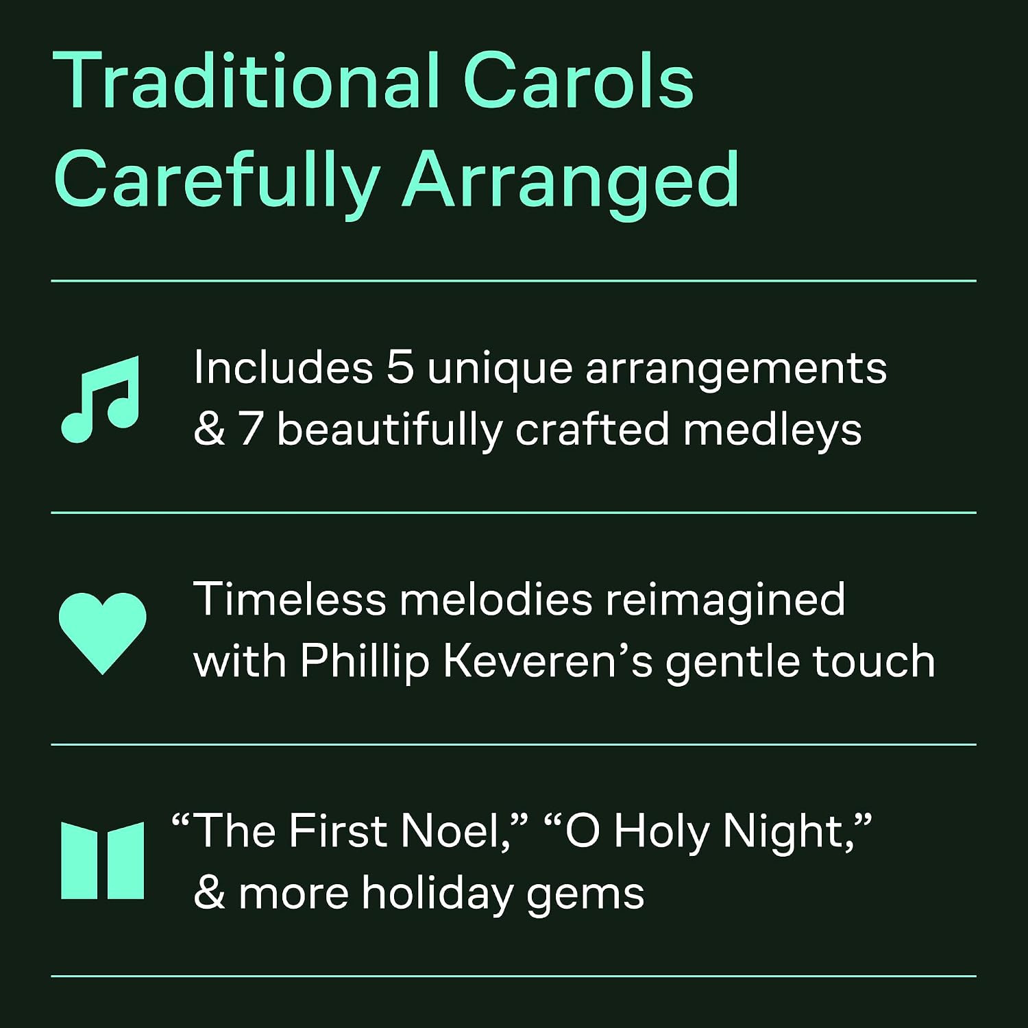 The Essential Christmas Carol Anthology | Intermediate to Early Advanced Piano Solo Sheet Music Book for Holiday Recitals Church and Seasonal Practice ... for Students (Best of the Phillip Keveren)