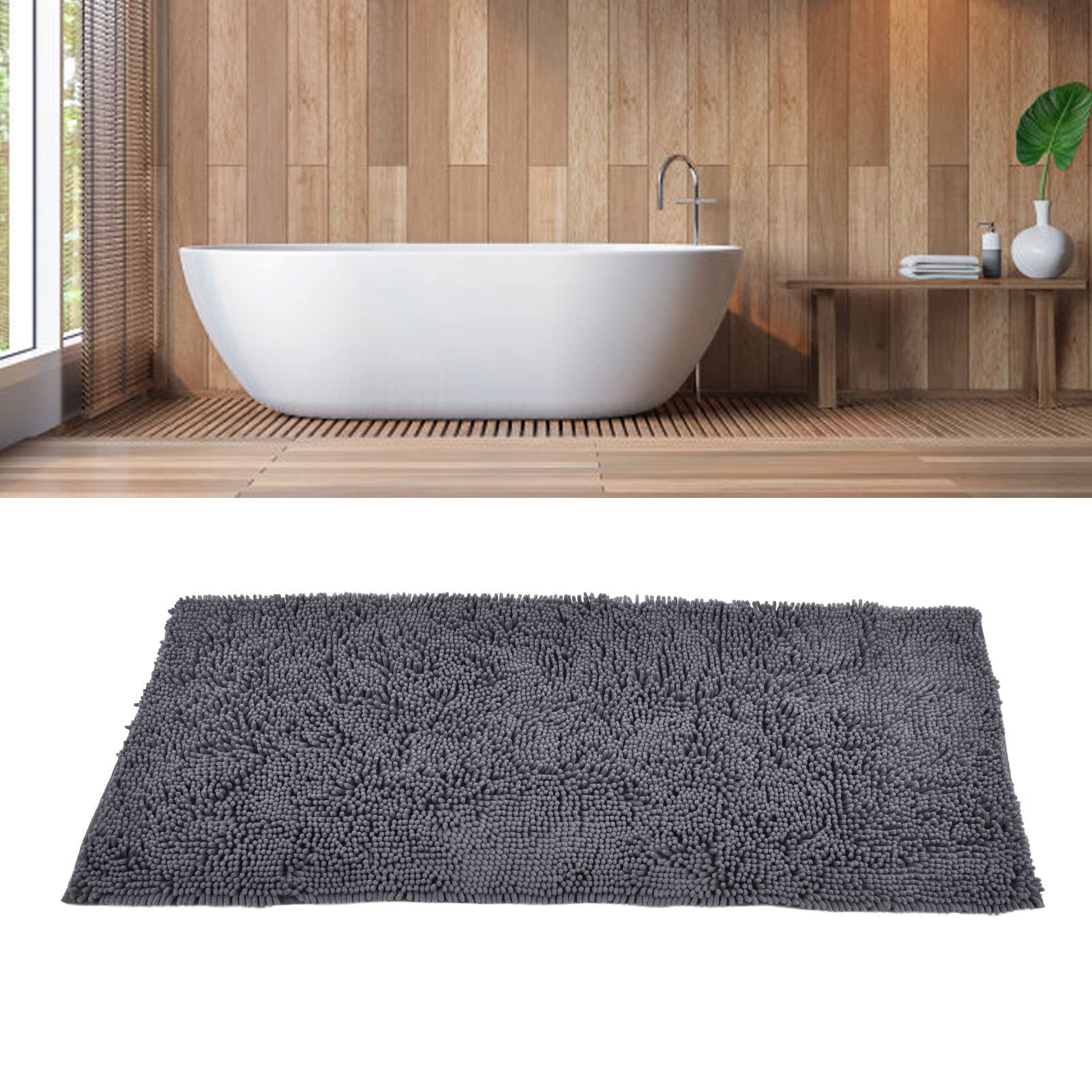 Dywan do wanny Poliester Antypoślizgowa mata do wanny Mata chłonna łazienkowa 50x120cm do kuchni domowej