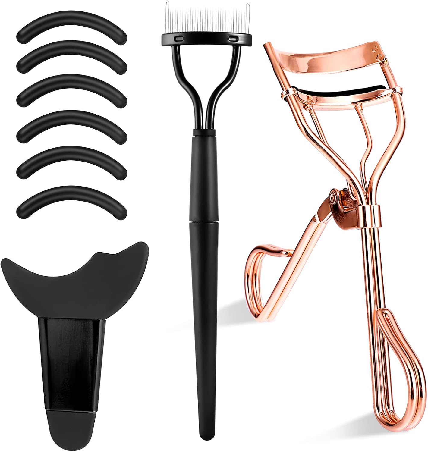 WLLHYF Eyelash Curler Kit Metal Lash Curlers Eyelash Applicator Guard