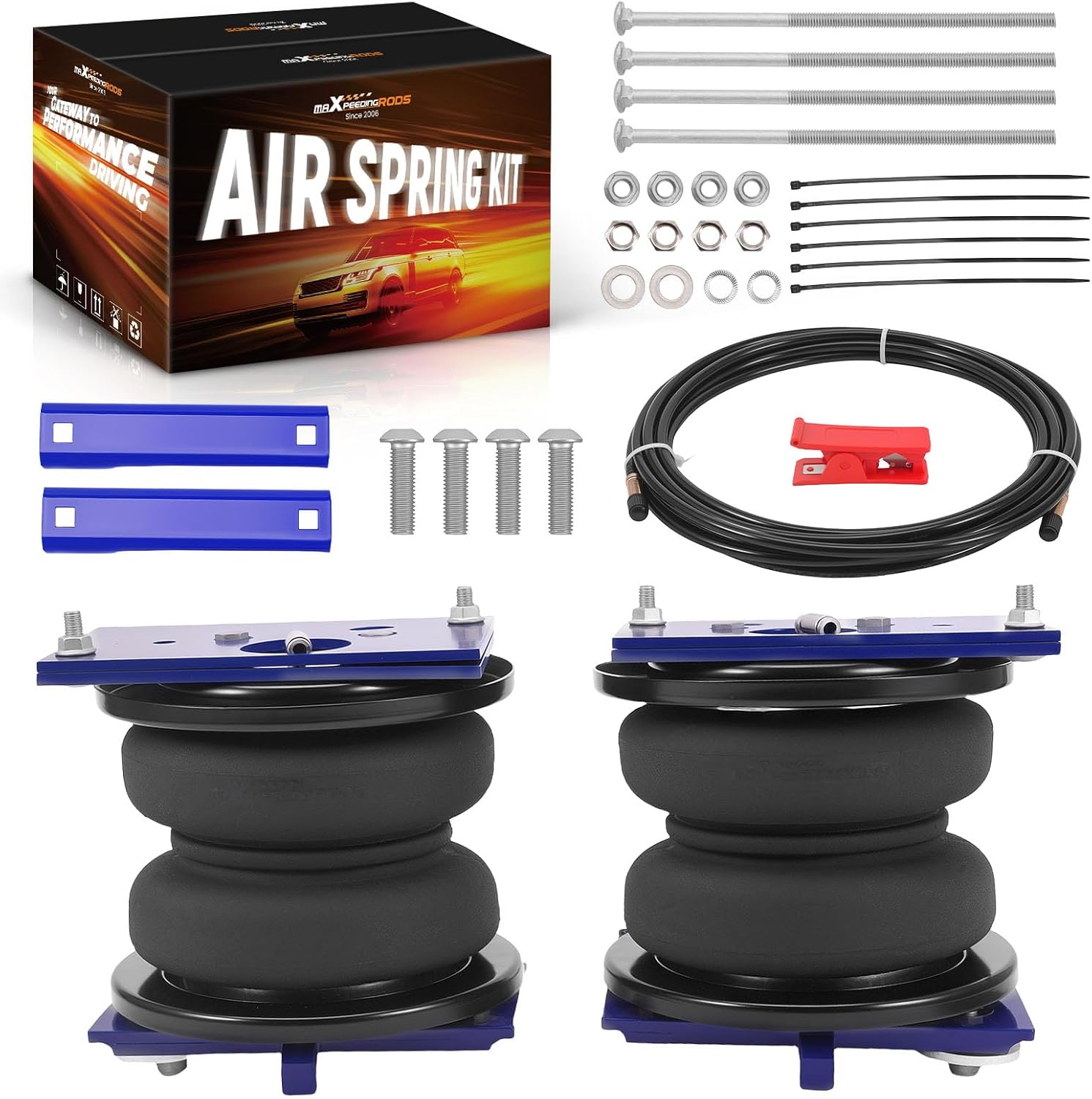 maXpeedingrods 7500 lbs Rear Air Suspension Bags Kit for Ram 2500 2WD 4WD 2014-2025 Air Helper Spring Kit