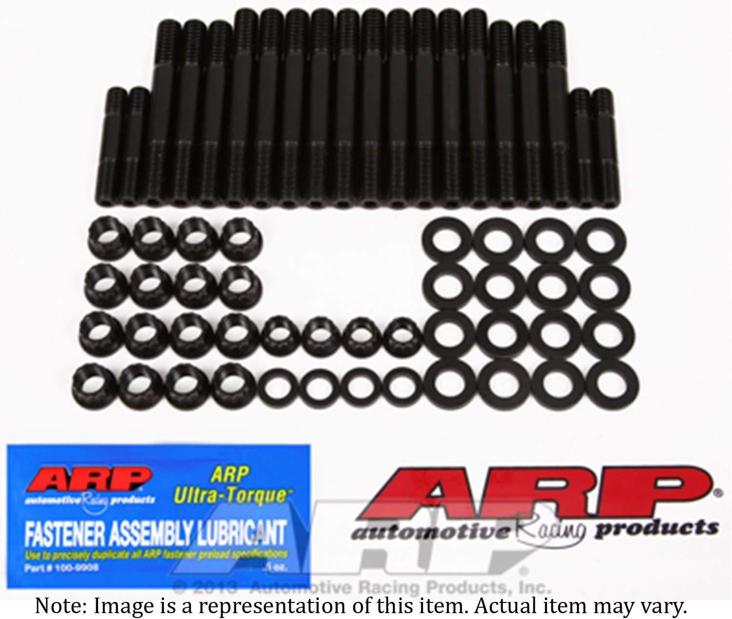 ARP 2345606 Main Stud Kit, 200,000 PSI Chrome Moly Steel, For Select Chevrolet Small Block 4-Bolt Main Applications, 400, With Windage Tray