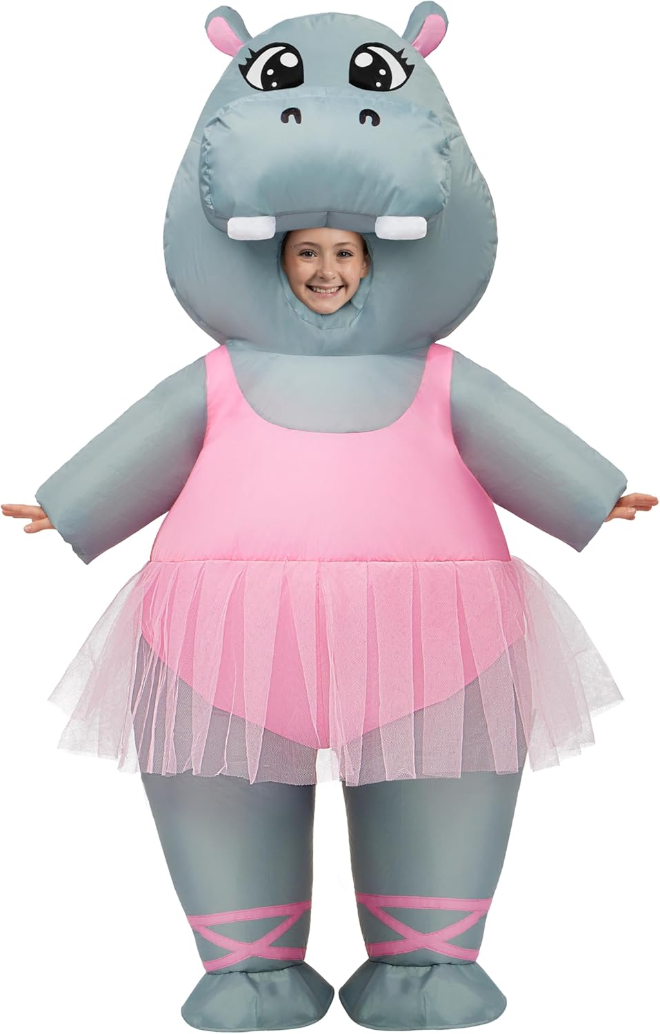 Spooktacular Creations Kids Inflatable Costumes, Fullbody Dancing Hippo Inflatable Costume, Hippo Blow Up Costumes for Halloween Costume Cosplay Themed Parties