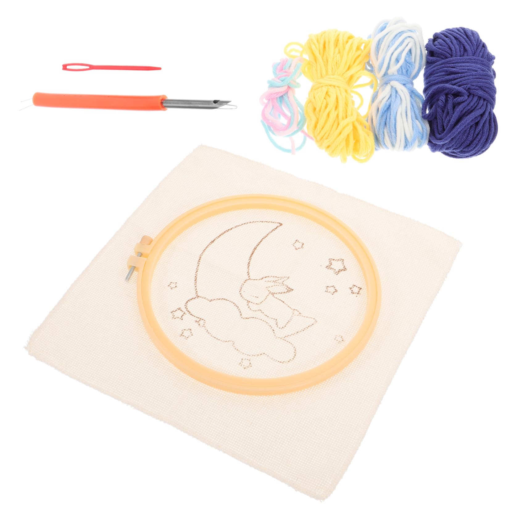 SEWACC 3 Juegos De Alfombra Bordada DIY Kit Para Principiantes Kits De Bordado Bordado A Mano Puntadas Para Principiantes Kit De Bordado Para Niños Punzón De Bordado Kit De