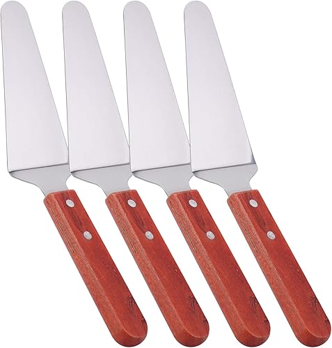 Miniatura 4 de Tosnail Paquete de 12 rebanadoras de acero inoxidable con mango de madera