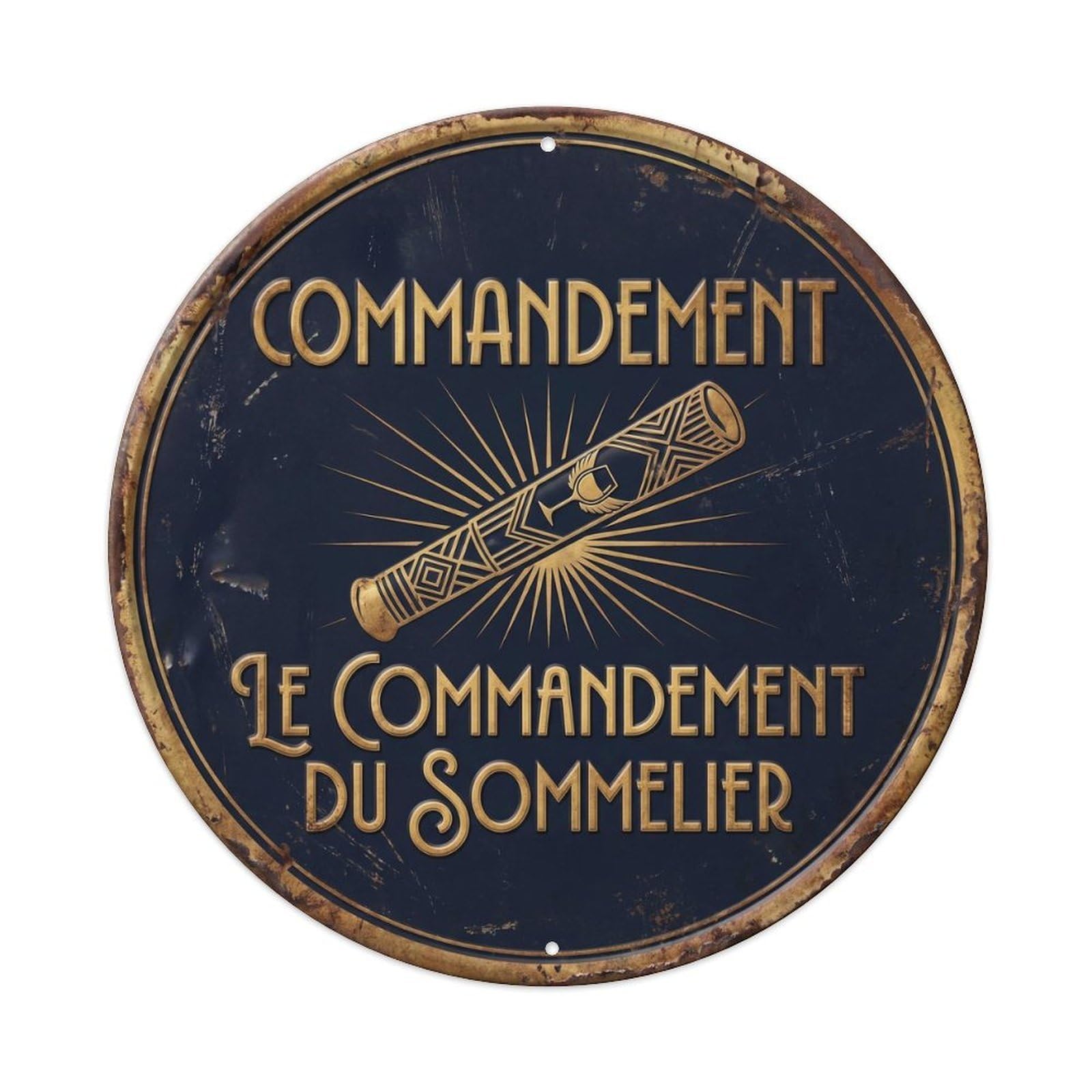 Command Humorous Tavern Command Metal Tin Sign