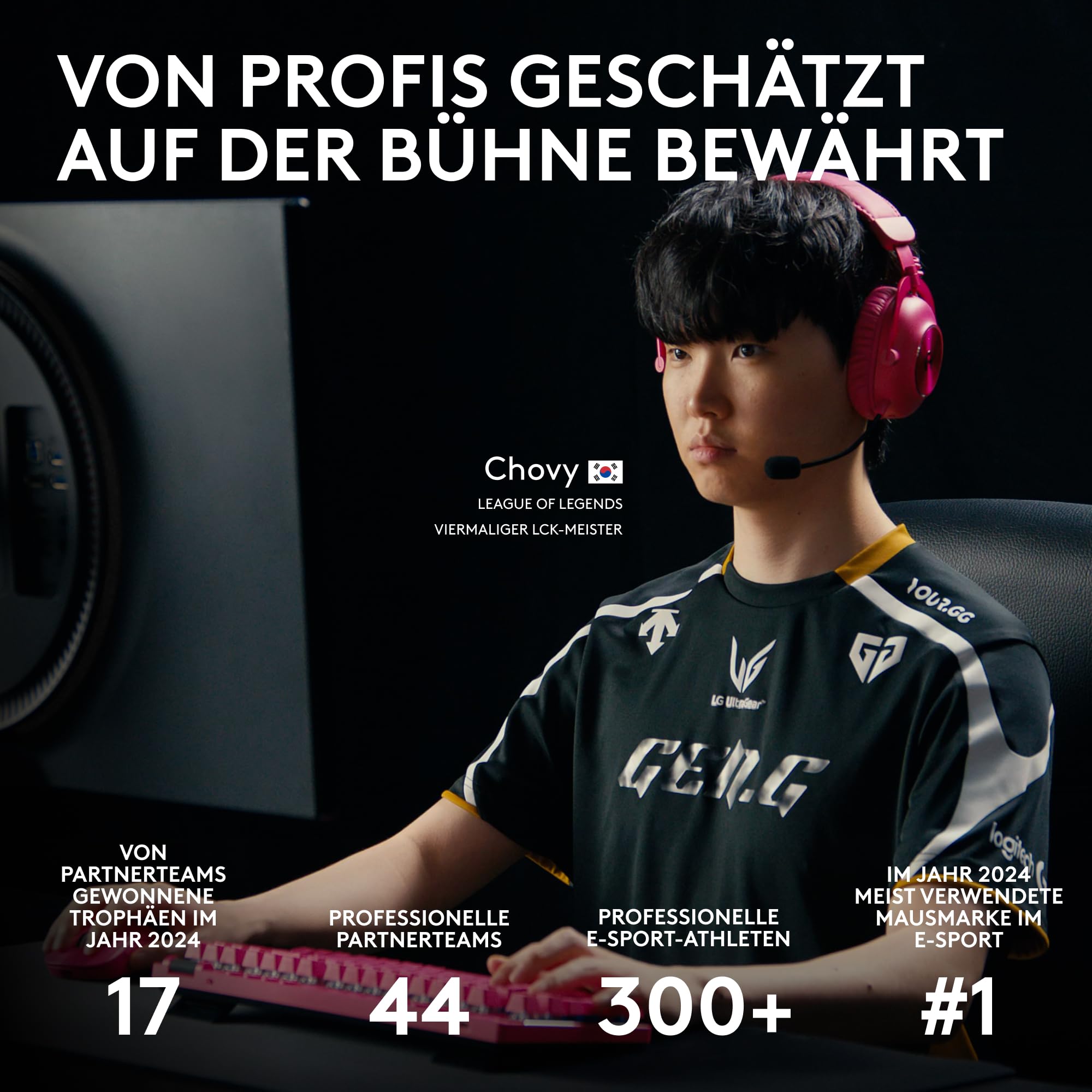 Logitech G PRO X SUPERLIGHT 2 kabellose Gaming-Maus, West Europa Verpackung, 60 g Pro-Grade-Maus... Ansicht 10