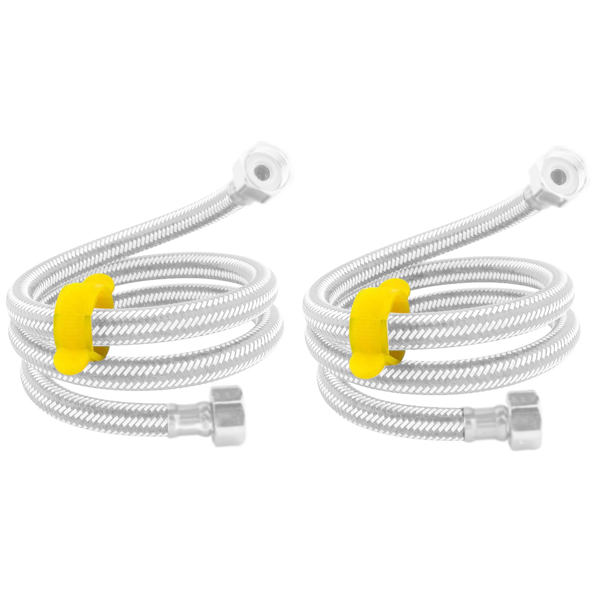 BUILDSKILL SS Connection/Hose Pipe for Geysers, Toilet Cistern Tanks, Wash Basin & Kitchen Sink, Health Faucets, Aquarium | Rust Resistant | With Key | Pack of 2 | 30 inch each (B0C13LMVW2) Amazon Price History, Amazon Price Tracker