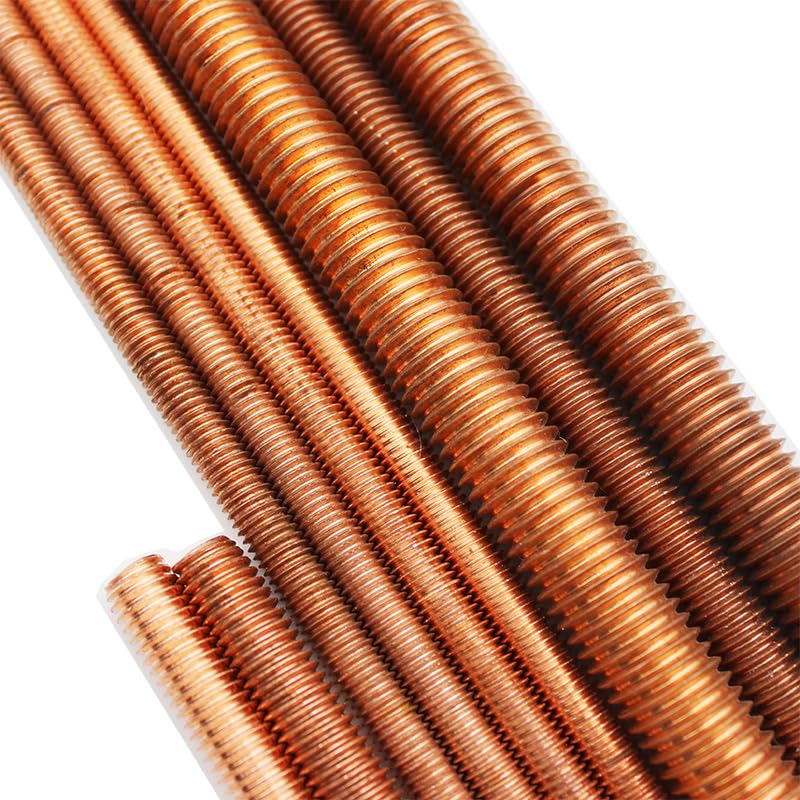 M4-M20 Miedziane Pręty Gwintowane Pręty Szpilki 30 Mm 40 Mm 50 Mm 60 Mm 70 Mm 80 Mm 90 Mm 100 Mm/M8*100Mm 25Pcs
