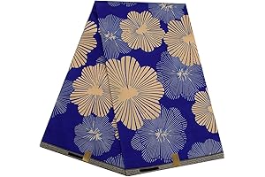 African Fabric 6 Yard Printed Wax Cloth African Ankara Ethnic Fabric FP6383