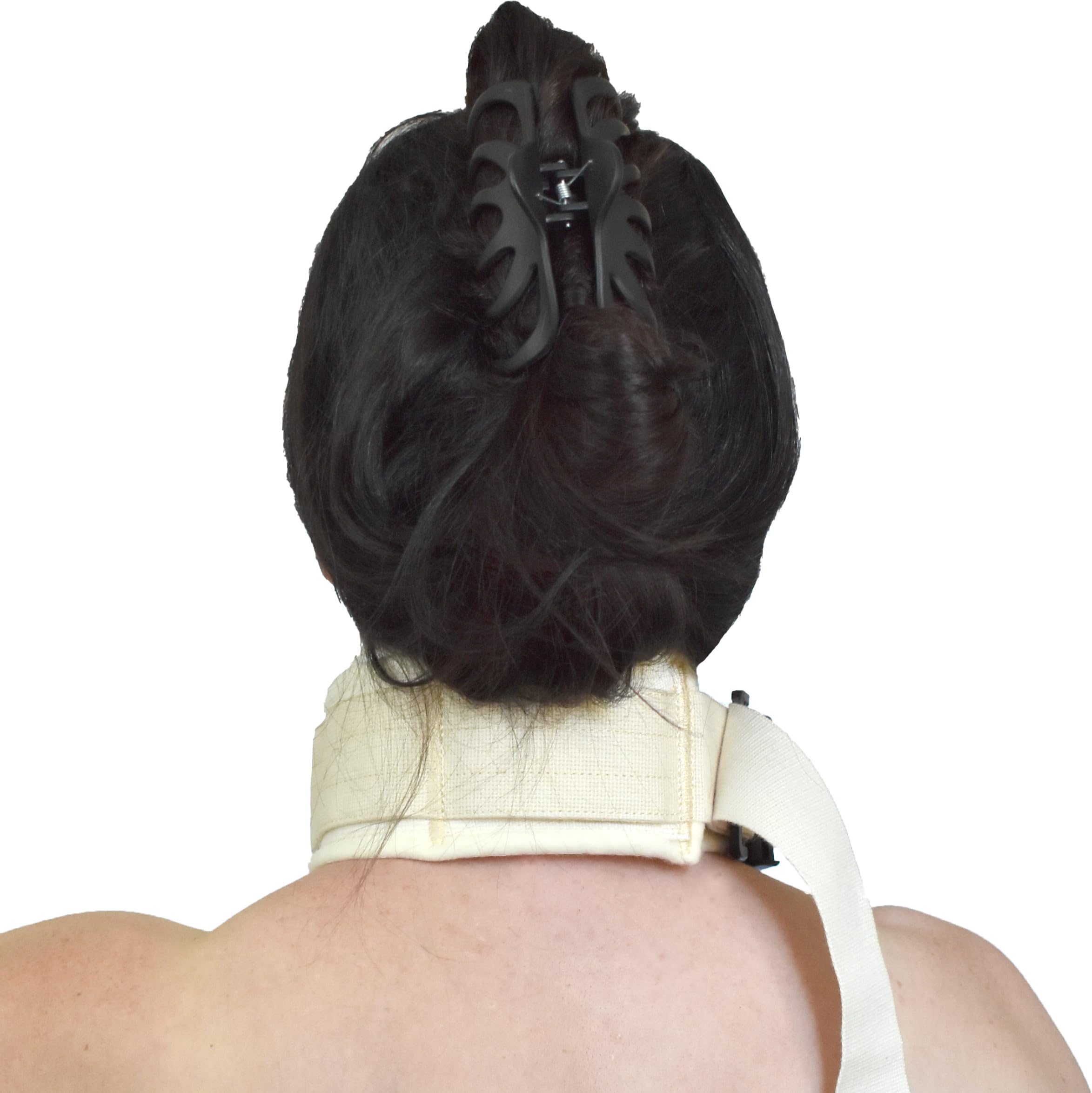 Klinik Halsband abschließbar – Bondage Halsfessel mit Schloss | Baumwolle & Schlüssel – verstellbar, unisex, Klinikspiele, BDSM, Fetisch, Dom/Sub, Unterwerfung & Psychiatrie