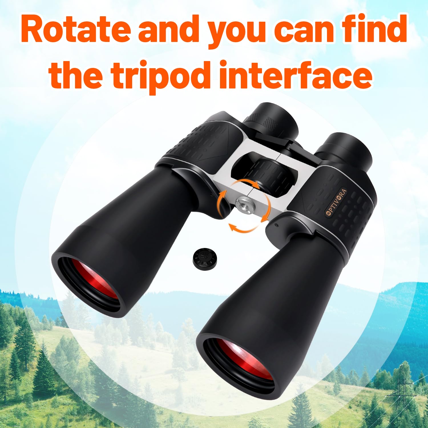 Xgazer Optics Binocolo professionale HD 8 x 42 – ad alta potenza da viaggio, caccia, pesca, safari, bird watching, binocolo a lungo raggio, binocolo per sollievo oculare con tracolla, panno di pulizia