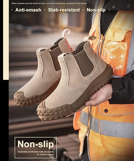 Micoklinlin Veiligheidsschoenen voor dames, zomer, licht, werkschoenen, stalen neus, turnschoenen met stalen neus, veiligheidsschoenen, 38 EU