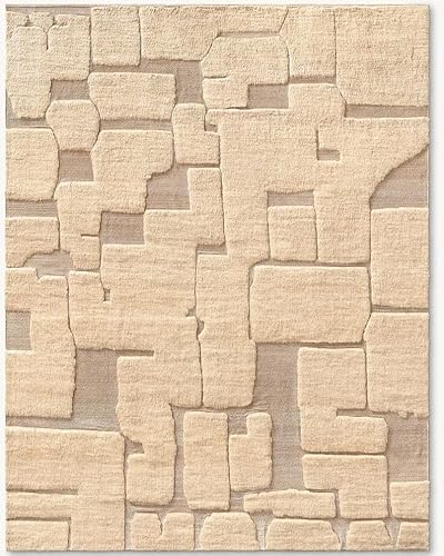 Moroccan Handmade Wool Rug - Camel Color Various Sizes