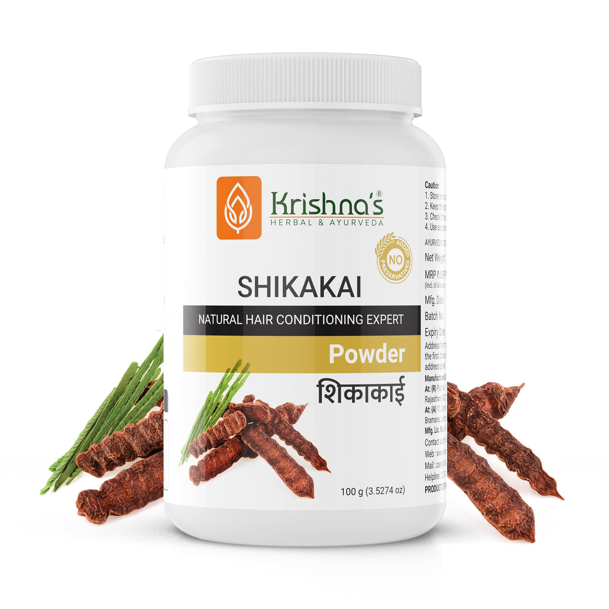 Krishna’s Shikakai Powder 100 g | Herbal Shikakai Powder for Hair | Organic Shikakai Powder for Controlling Hair Fall & Dandruff-image-5