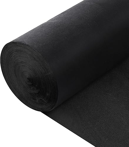 Tela de paisaje geotextil resistente de 6 onzas, 6 x 50 pies, tela de paisaje de barrera de malezas tejida para jardín, para tapete de jardinería no