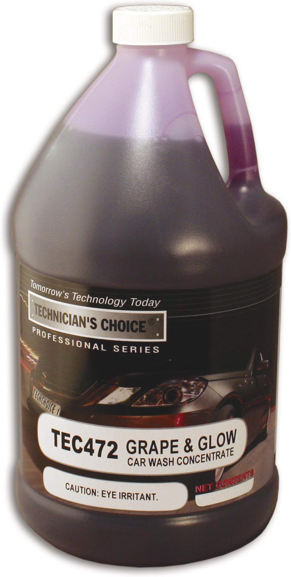 Technicians Choice TEC472 Grape & Glow Car Wash – High-Gloss Concentrated Car Soap | Thick Foam, Fast Drying, Biodegradable Formula | High Sudsing Action | VOC Compliant | Grape Scent – 1 Gallon