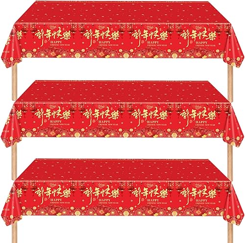 Vista 13 de 3 piezas diferentes de mantel de fiesta mexicana, manteles desechables de plástico para Cinco de Mayo, suministros de fiesta con temática mexicana