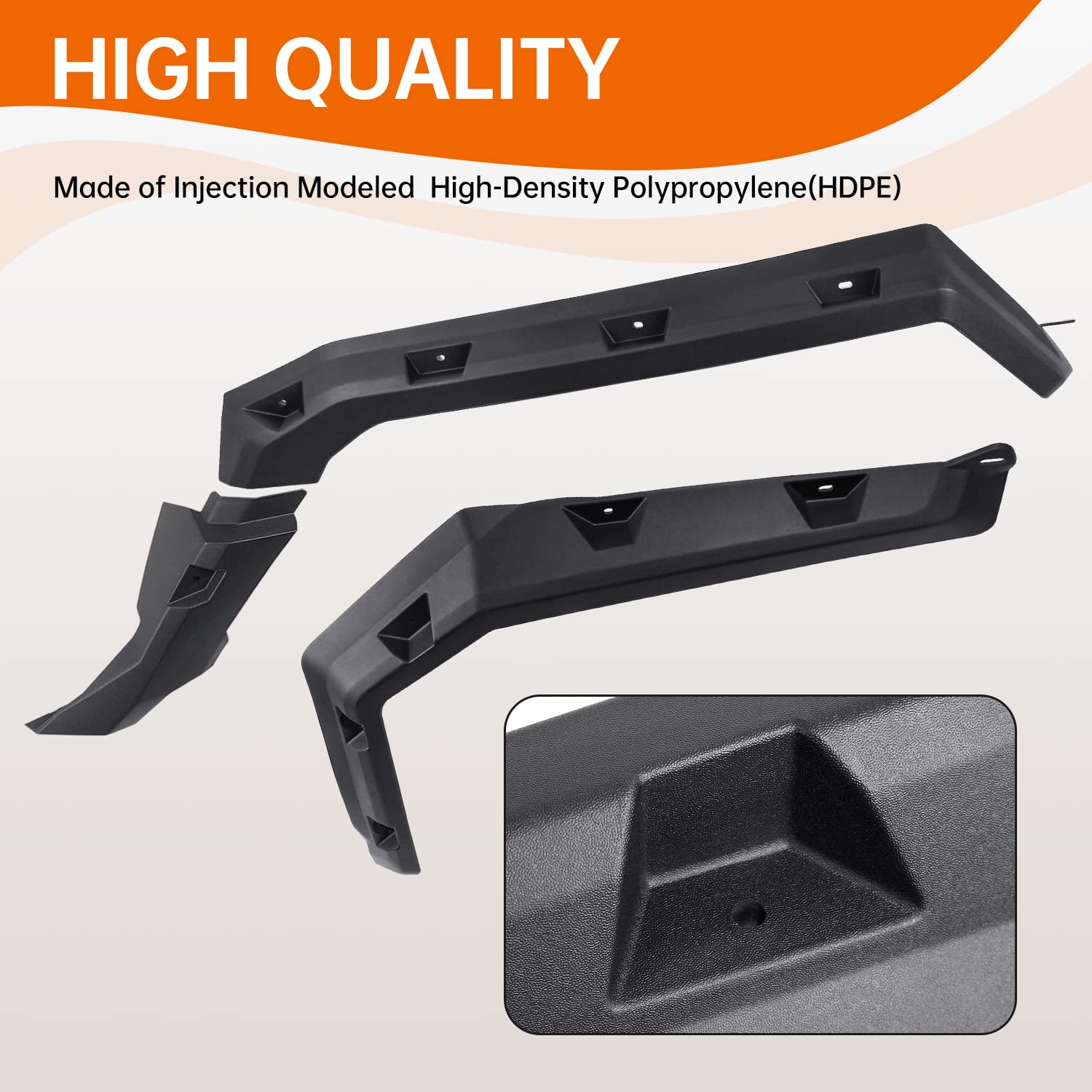 CUSAUTV Sport Front & Rear Fender Flares Compatible with Can-Am