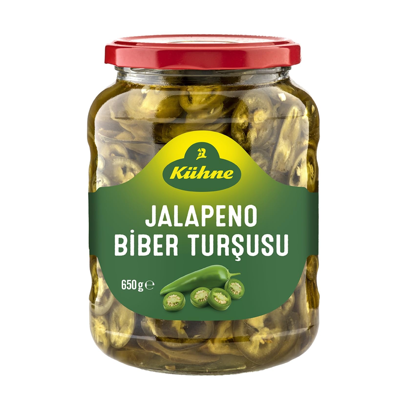 Kühne Jalapeno Biber Turşusu Dilimli 650 gr