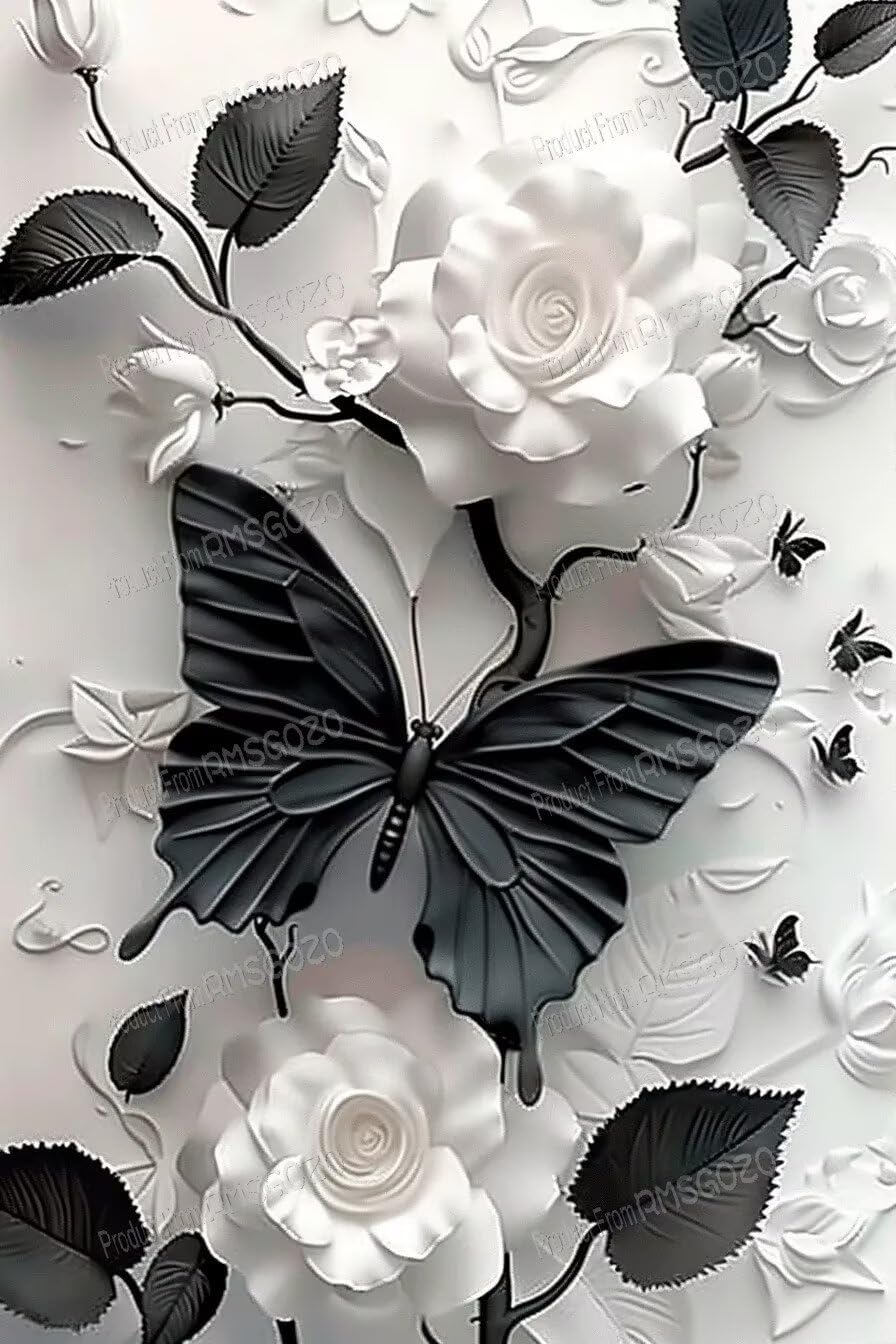 Amazon.com: 1000 Piece Wooden Puzzles - Black-and-White Butterfly