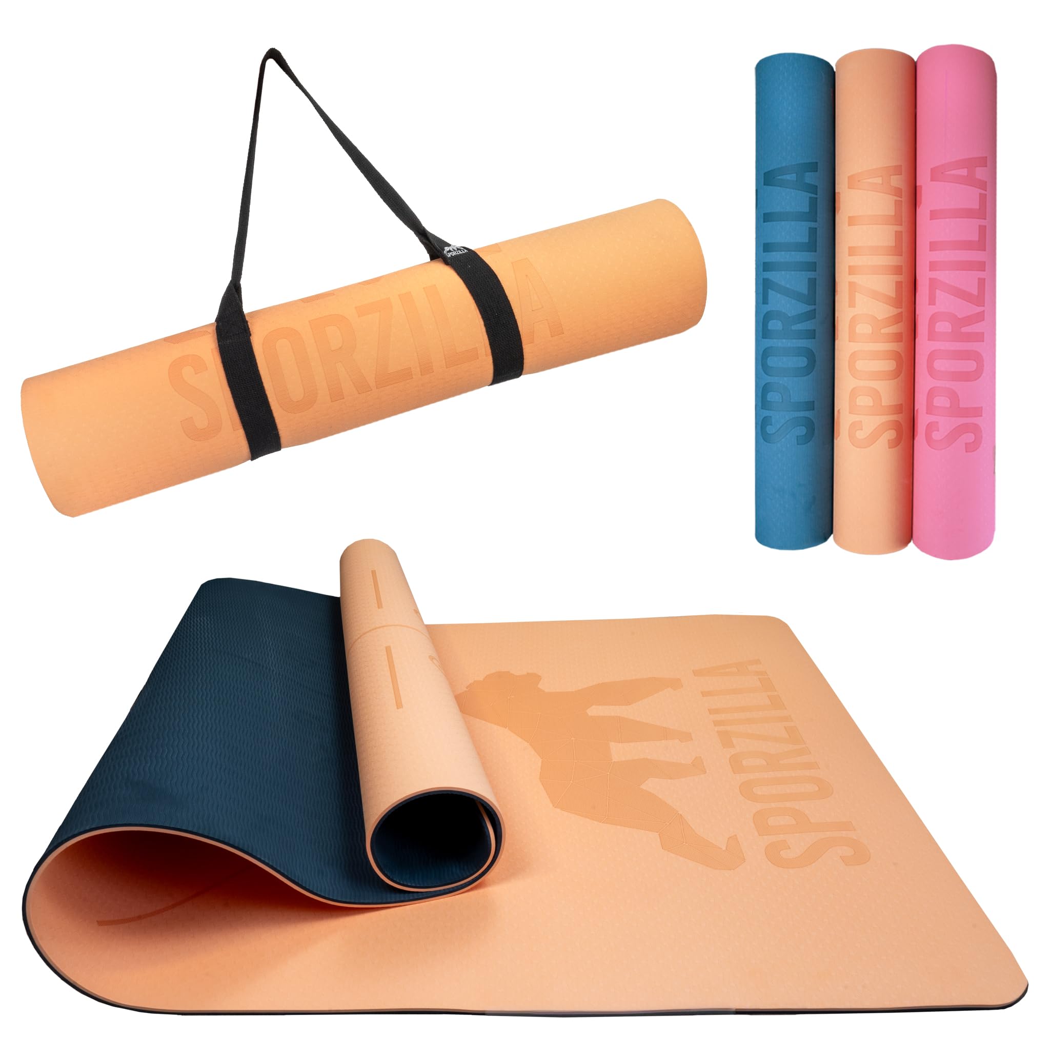 Tappetino Yoga LAVA Antiscivolo 60x25x1.5 Cm, Mini Per Pilates E Fitness, Extra Spesso