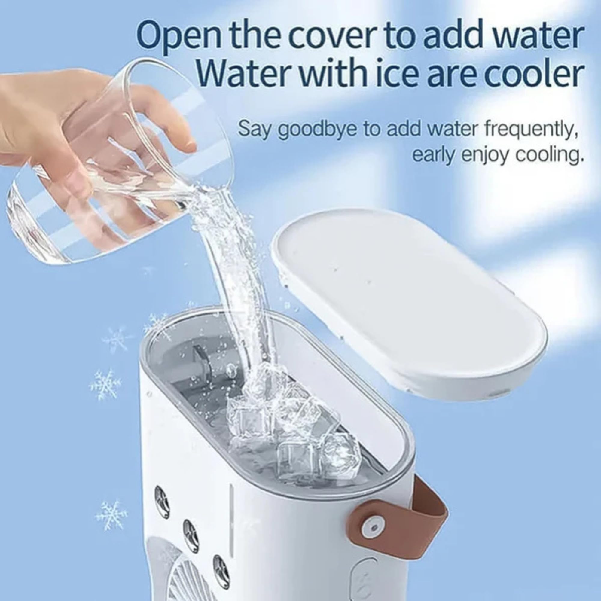 Double-Head Desktop Air Cooler Fan with 3 Wind Speeds, Auto Oscillation, Timer, Mist Spray, for Indoor Outdoor Office Bedroom 1