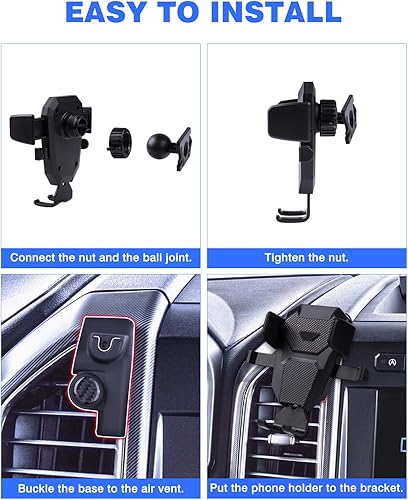 Miniatura 6 de Karltys Soporte de teléfono de automóvil para Toyota Camry 2021-2024, soporte de teléfono celular para ventilación de aire para accesorios Camry,