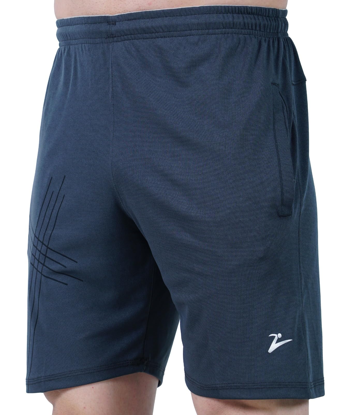 zordus Men’s D. Grey Sports Shorts | Lightweight Quick Dry Gym Running Shorts with Side Pockets | Stretch Athletic Workout Shorts for Training, Jogging & Activewear-picture-12
