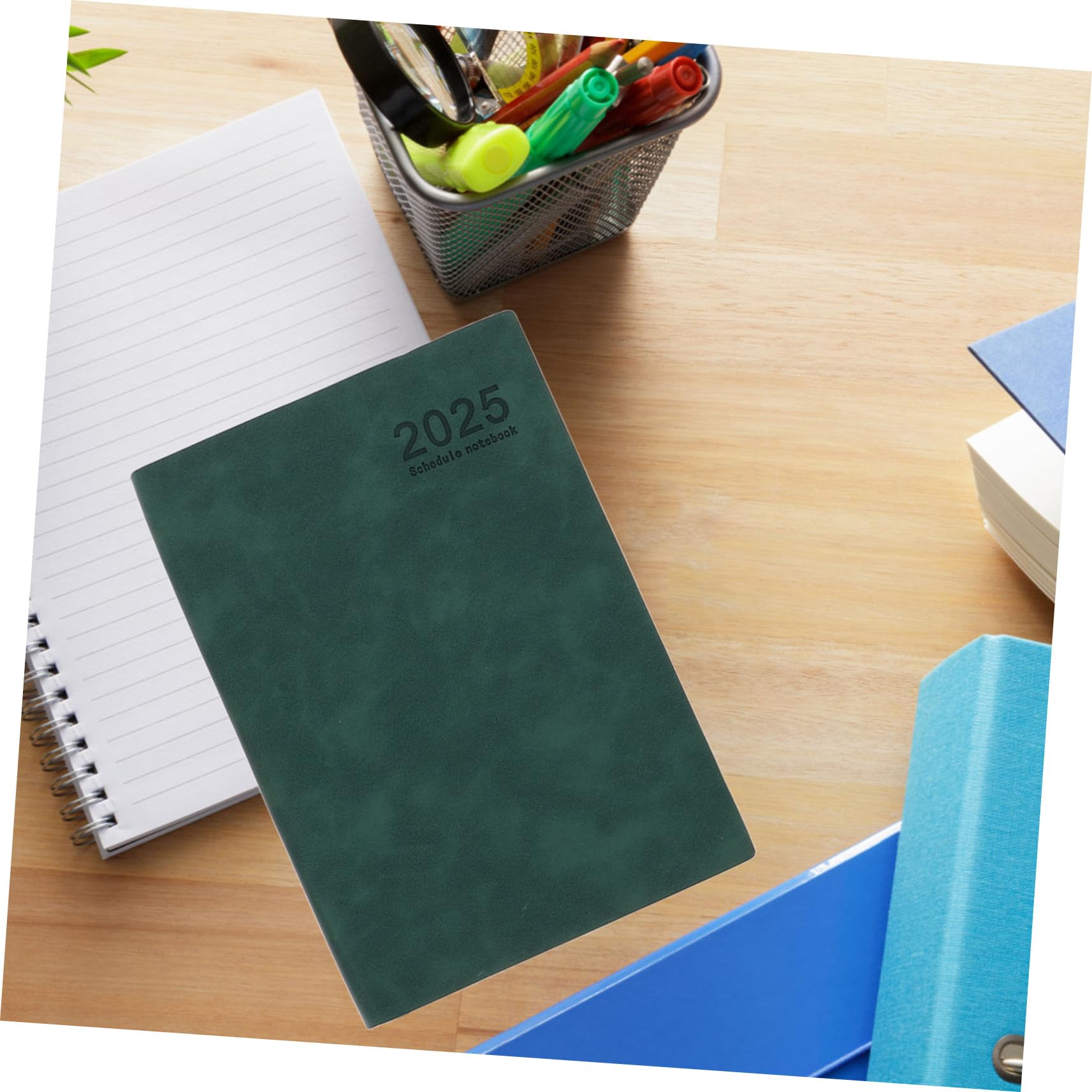 Pianificatore Giornaliero 2025 A5, Organizer Notebook 3 Pezzi | Agenda Giornaliera senza Data, Quaderno Giornaliero per Lav, Decorazioni Scuola