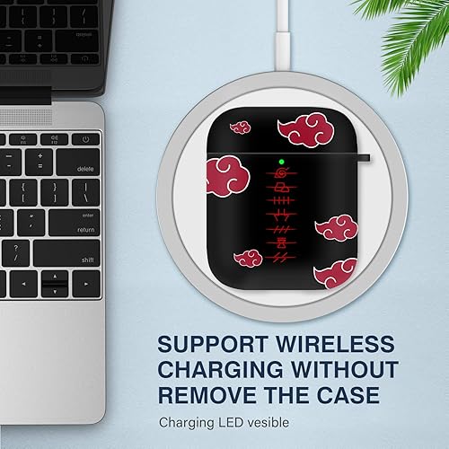 Miniatura 2 de Maxjoy Funda para Airpods, diseño de dibujos animados de anime para Airpods de 1 y 2 generación, funda para Air Pods para hombres, niños y niñas,