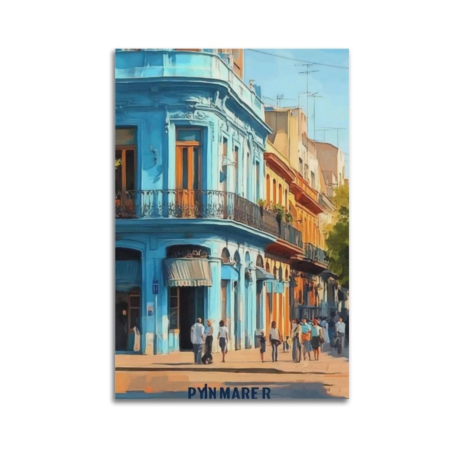 JUWRHRHHRH Buenos Aires (2) Poster Canvas Aesthetic Wall Art Painting Decor for Living Room Bed Room 20x30inch(50x75cm) Unframe-style
