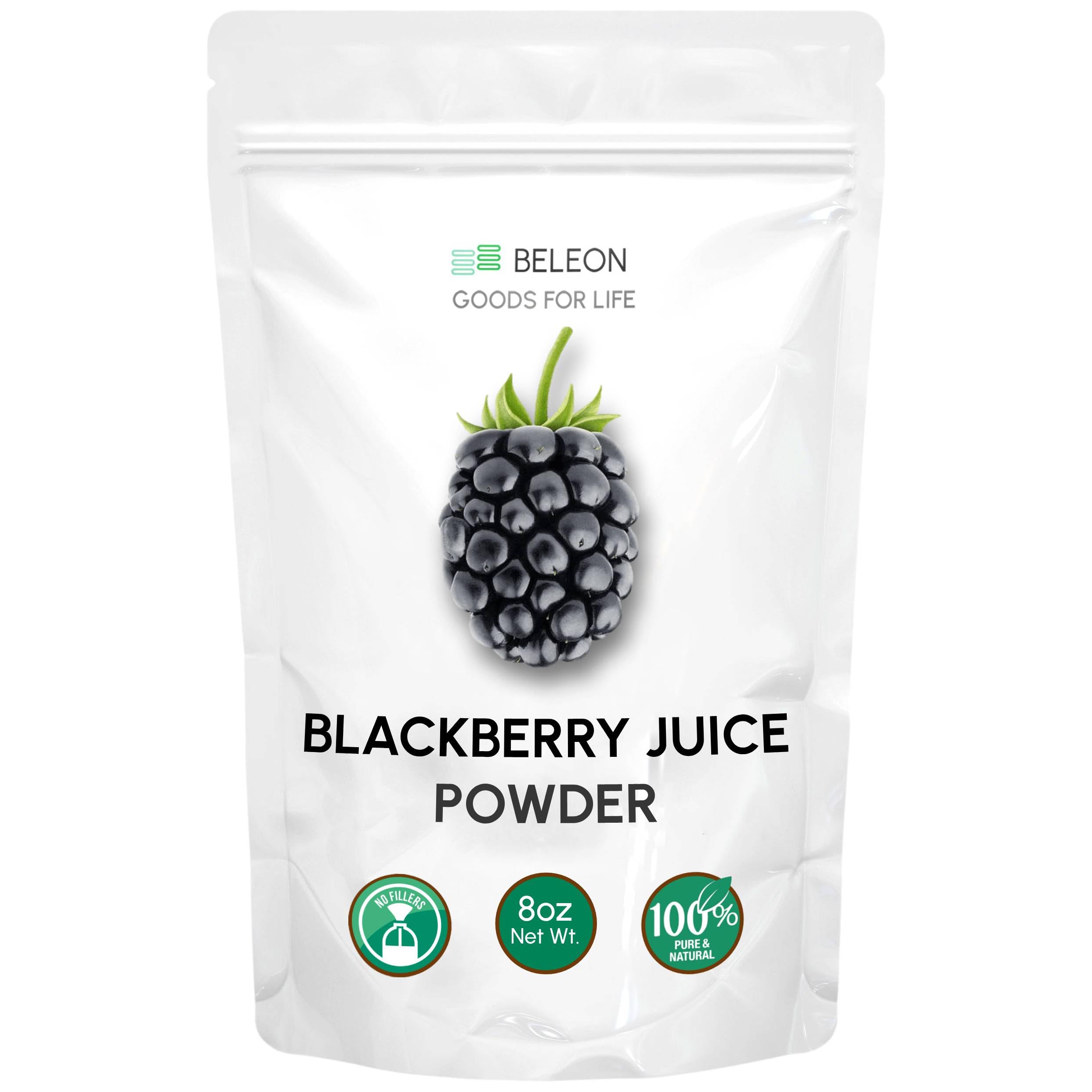Blackberry Powder, Pure All Natural Blackberry Powder for Baking, Flavoring, Smoothies, Beverage, 8 oz