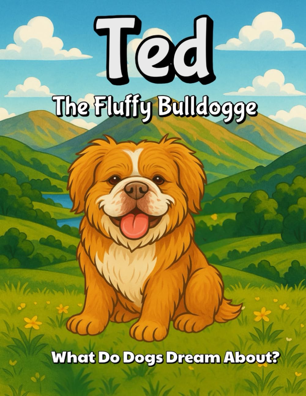 What Do Dogs Dream About?: Colouring Book (Ted - The Fluffy Bulldogge)