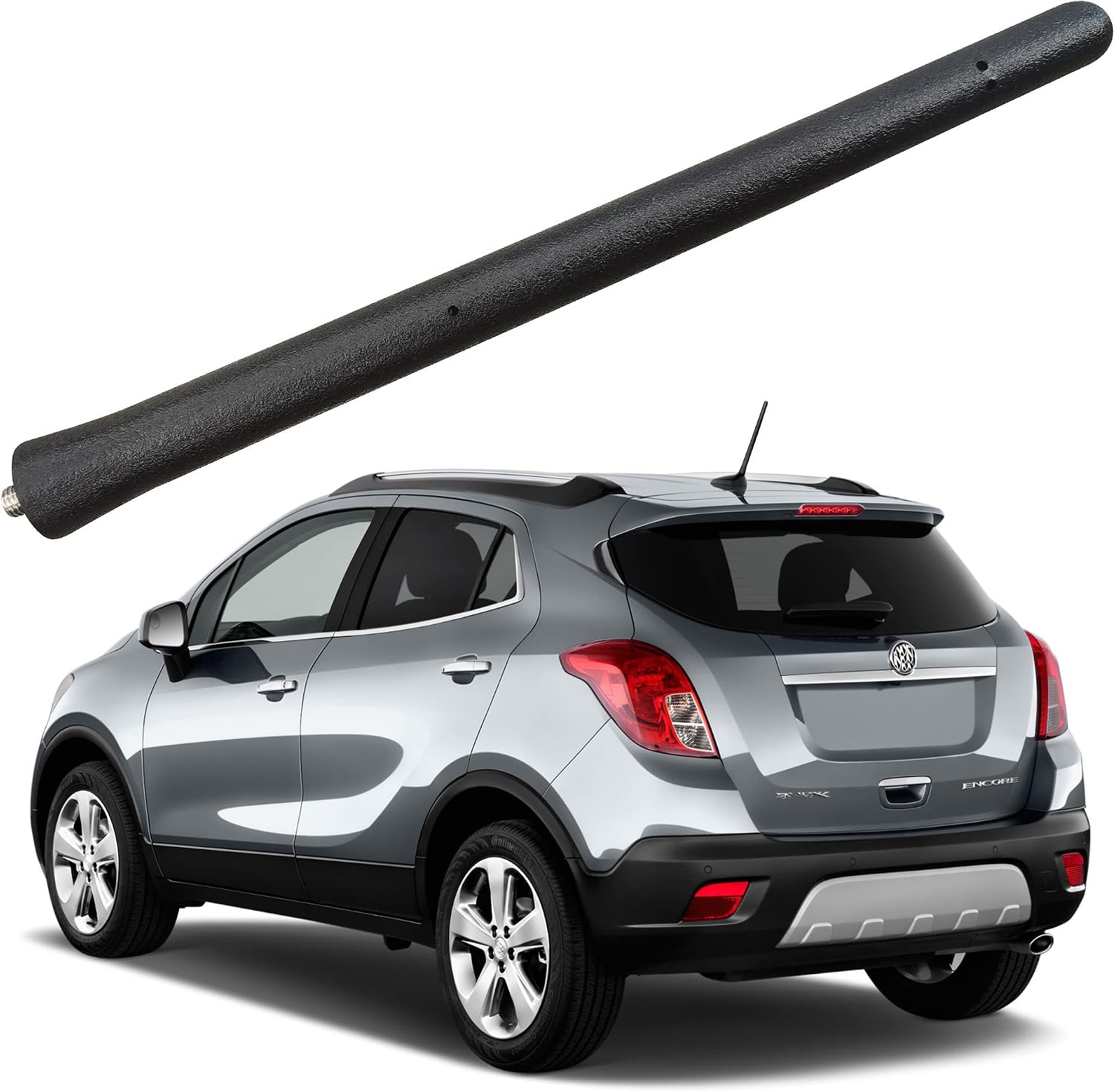 Rubber Antenna for Buick Encore (2013-2022), Buick Encore Antenna - Car Wash Proof, 6 3/4 Inch Internal Copper Coil Antenna Mast Replacement