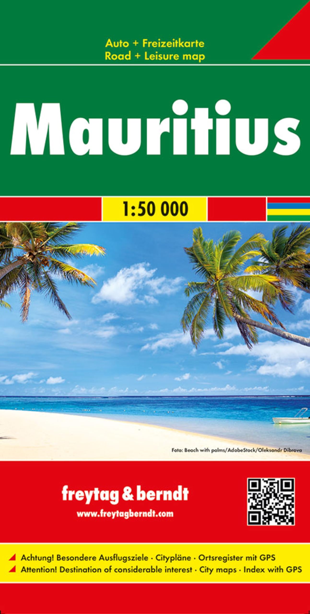 Mauritius: Toeristische wegenkaart 1:50 000