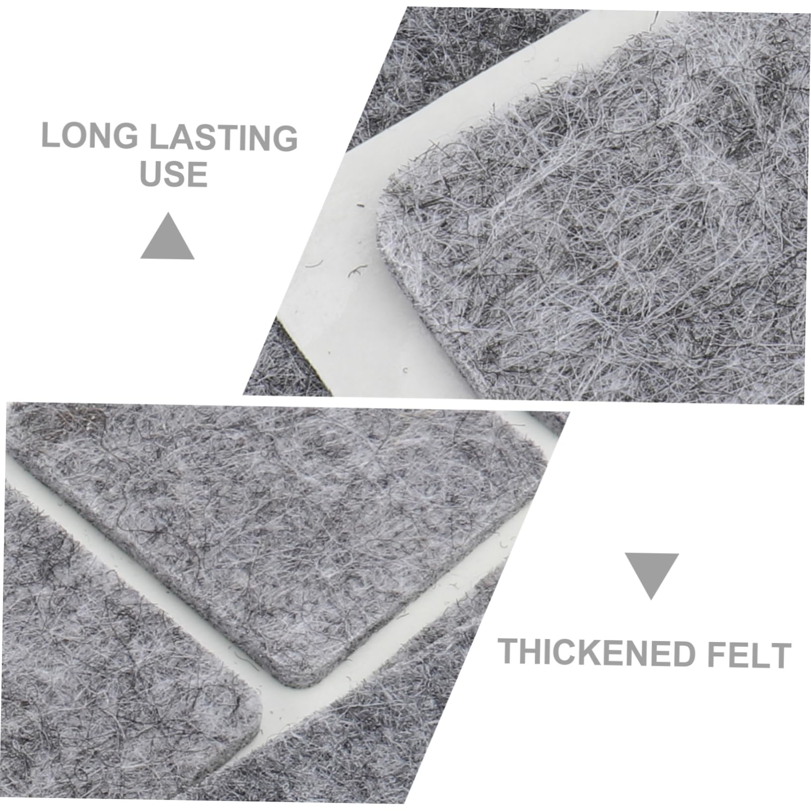 SHINEOFI 2 Series Almohadilla Antideslizante para Patas De Silla De Exterior Almohadillas Antideslizantes De Fieltro Gris 5 Piezas