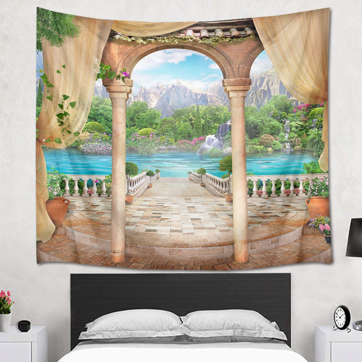 タペストリー　風景画 Amazon.co.jp: タペストリー （横幅150cm×縦幅100cm）日本の景色