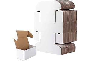 RLAVBL 50 Pack Mini Boxes 4.6x2.2x2.2 Inches for Small Business Shipping and Packing