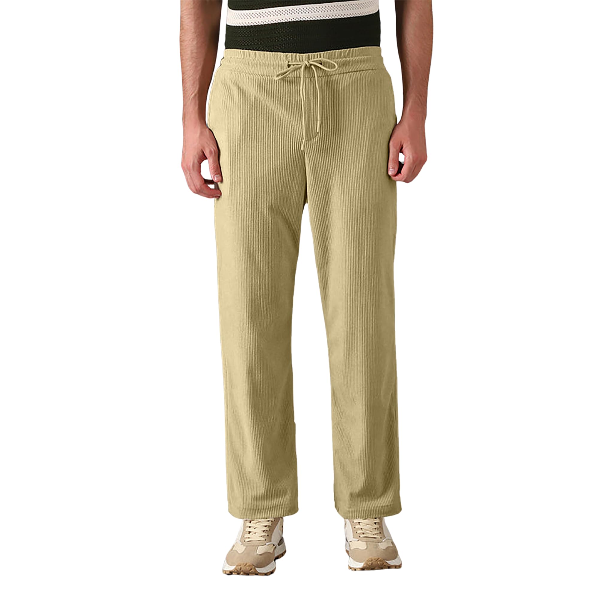 Men's Relaxed Corduroy Trousers - Stylish Straight Fit Casual Pants for Men-image-20