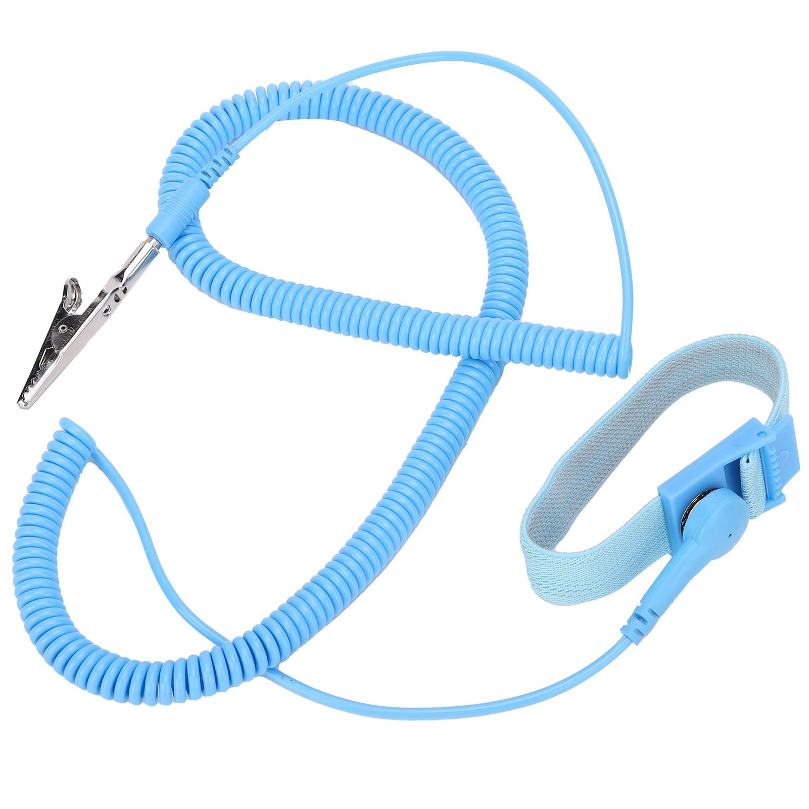 Changor Correa de Muñeca Antiestática Pulsera ESD Herramienta de Electricista Cómoda y Duradera para Reparaciones Seguras 5 M X 2,4 Mm