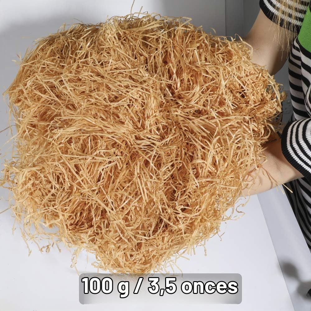 100 grammes Hamper Déchiquetés Papier shredded kraft papier cadeau panier de