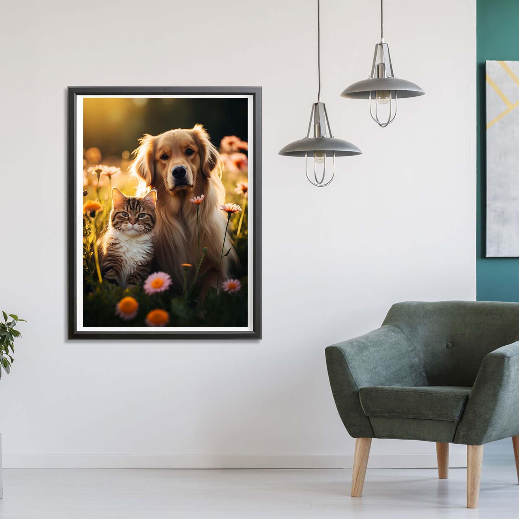 Kit Broderie Diamant 5D Chats – Peinture Au Diamant Ronde 30x40 Cm – Loisir Créatif & Déco Murale Adorable