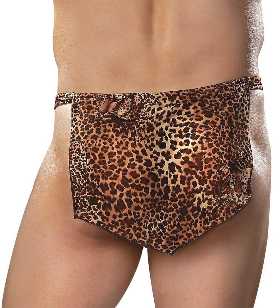 Male Power Men's Leopard Tarzan Loincloth Animal Thong