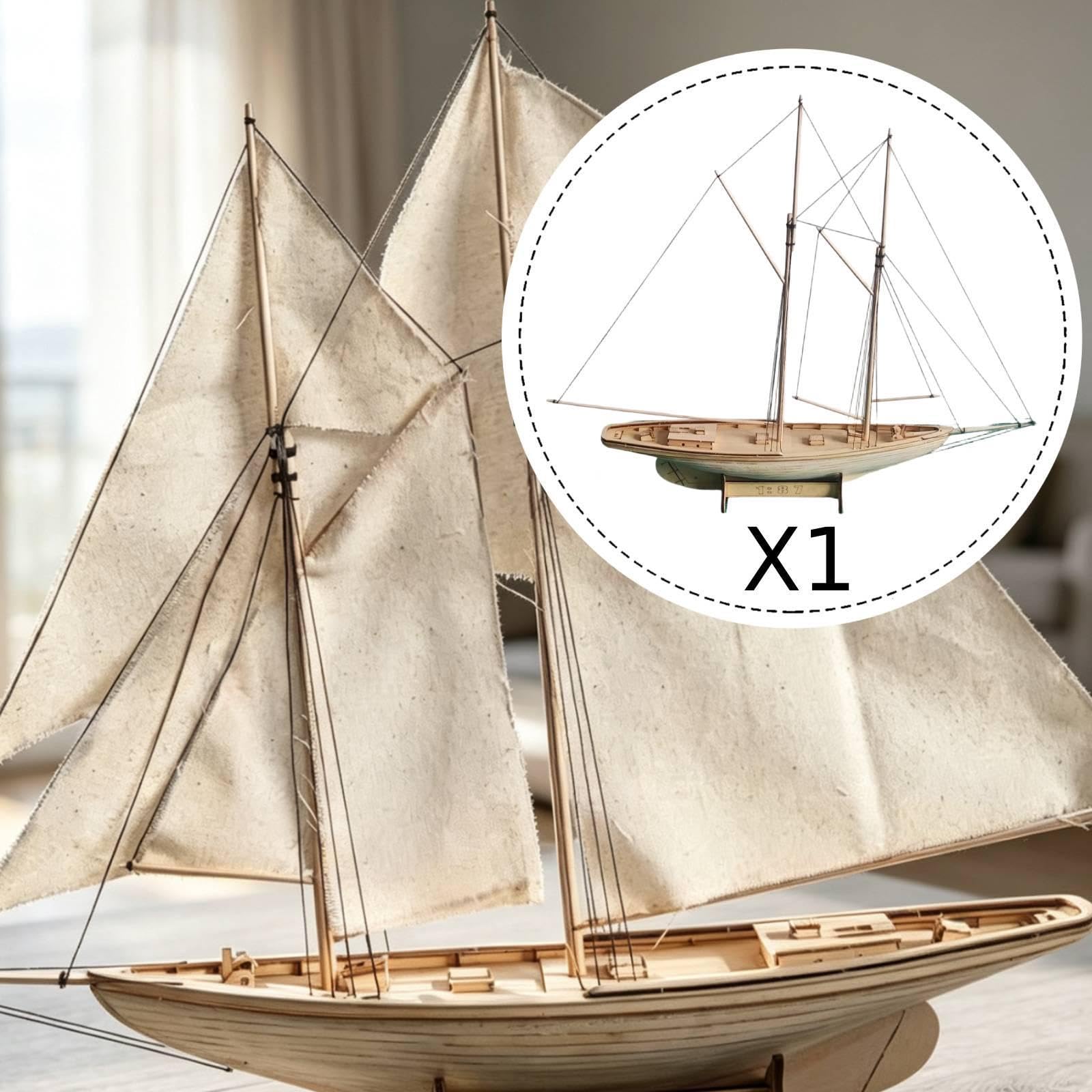 Gralara Modellino di Nave Fai da Te, Hobby, Artigianato, 1:87, Decorazione, Collezione, didattica, Mostra, Artigianato, Barca a Vela, assemblaggio,