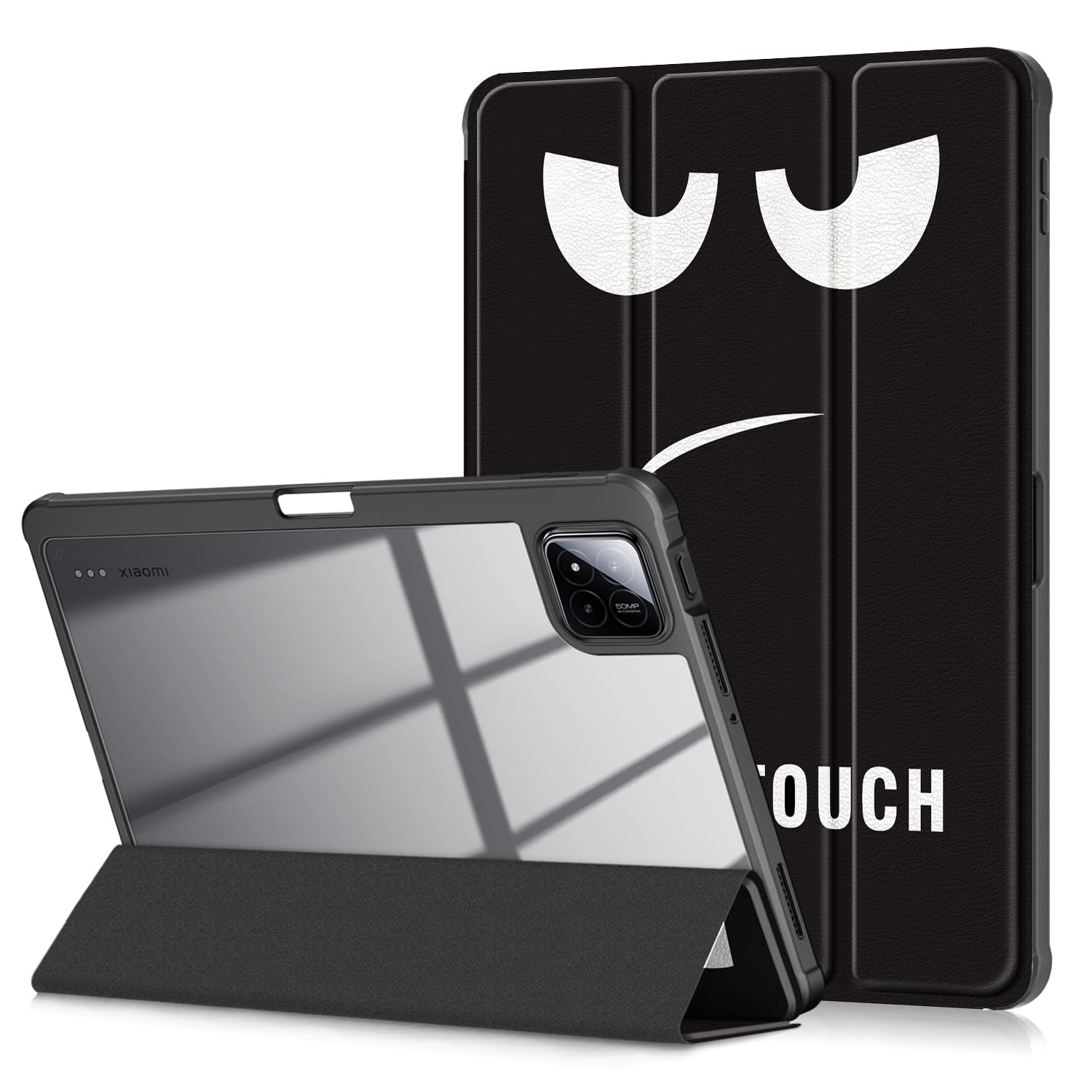 Coque Xiaomi Pad 7 Pro antichoc transparente à trois volets et veille auto - 8
