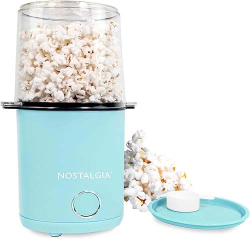 Miniatura 9 de Nostalgia Air Popper - Máquina para hacer palomitas de maíz, 16 tazas de palomitas sin aceite, incluye taza medidora de 4 onzas, perfecta para Rojo