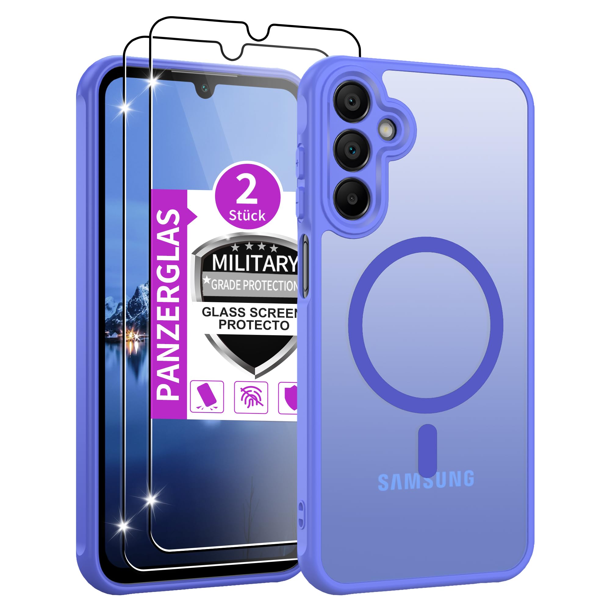 Jshru für Samsung Galaxy A15/A16/A56 5G/A17 /A26/A36/A37/A57 Hülle