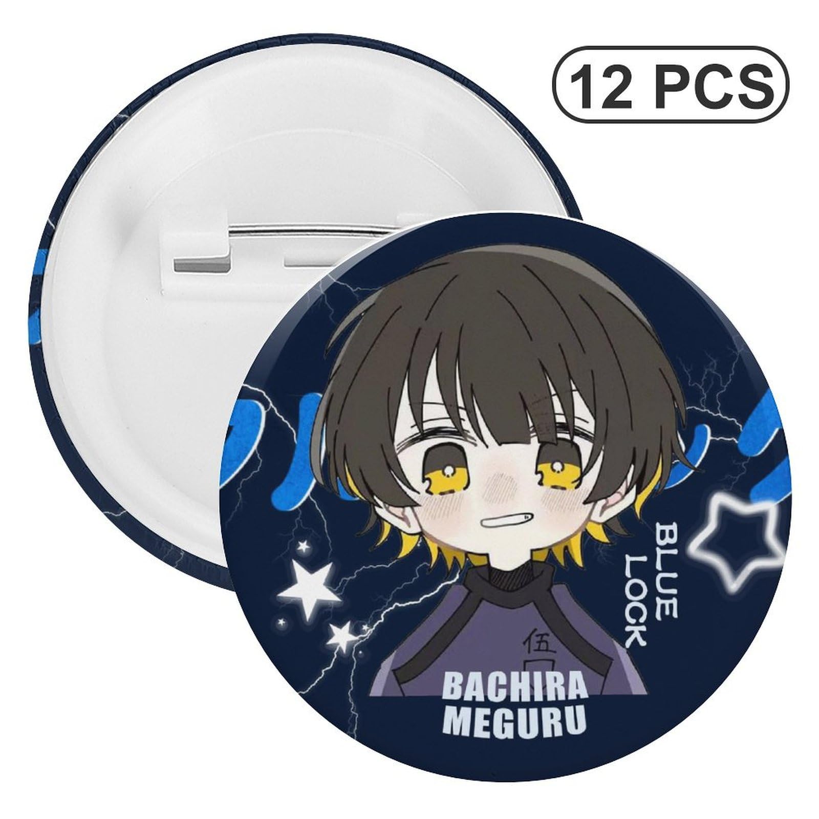 Amazon.co.jp: ブルーロック 蜂楽 廻 缶バッジ ばね針式 同人グッズ