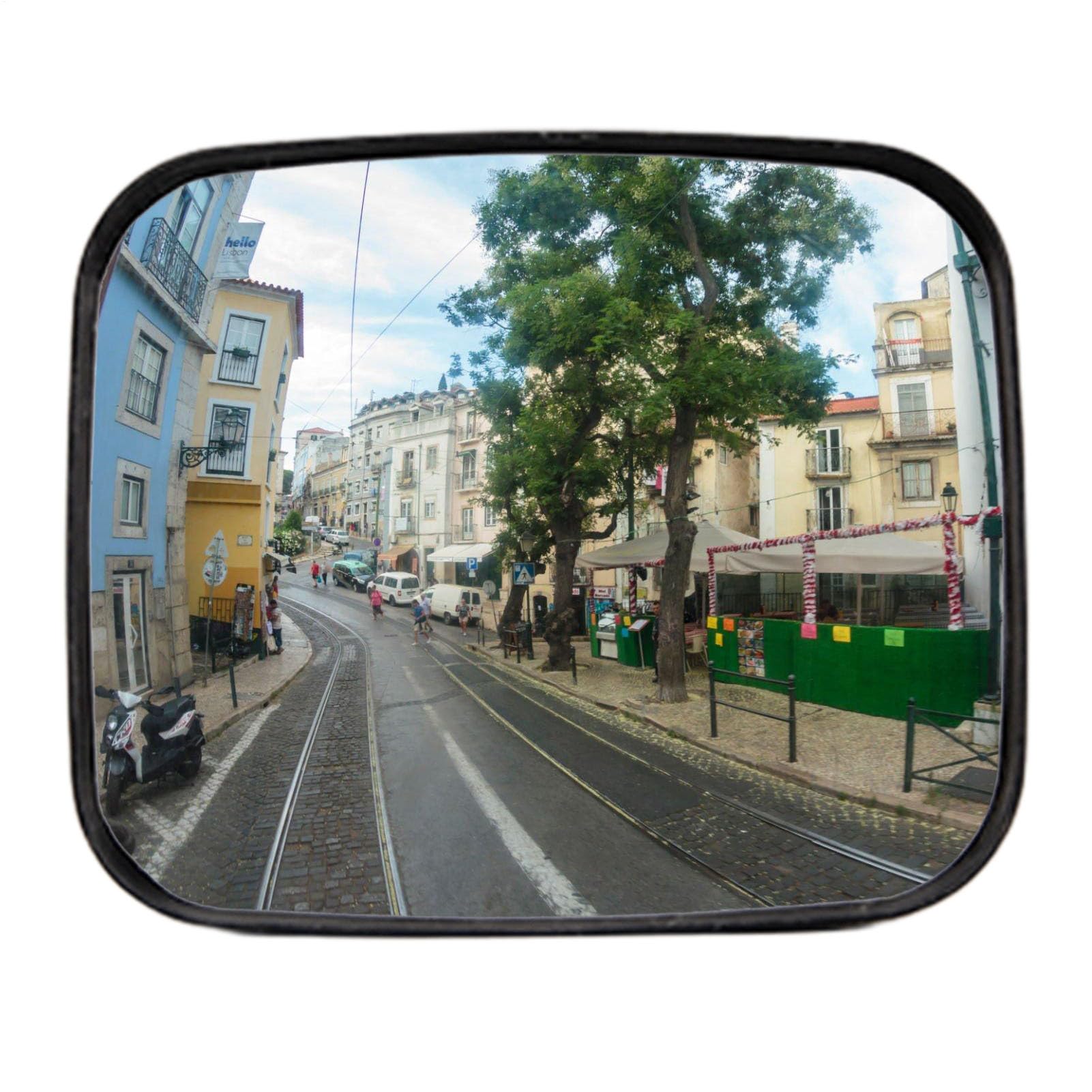 Specchio da parcheggio – Specchietto di sicurezza per esterni, grandangolare – Acrilico – Specchio da parete convesso per punto cieco, specchio da strada, specchio di sicurezza per esterni