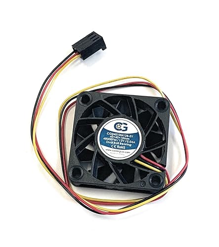 Miniatura 9 de Coolerguys Ventilador de doble rodamiento de bolas de 12 V y 3 pines (3.150x0.984 in, velocidad media)